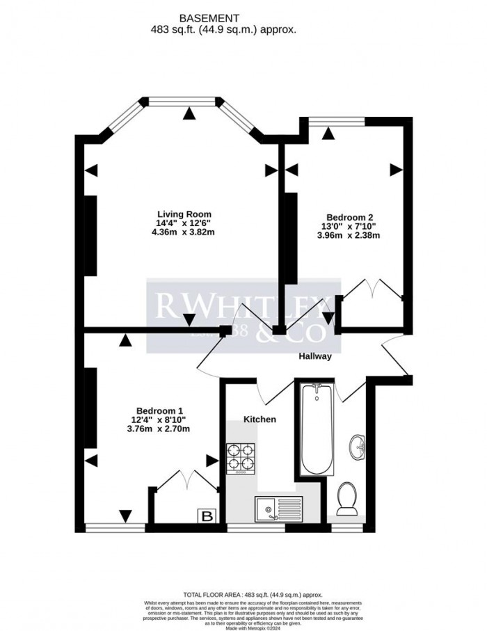 Floorplan for Pater Street, London