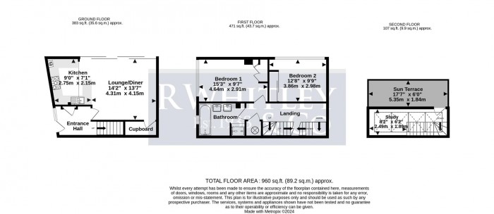 Floorplan for Old Mill Close, Uxbridge