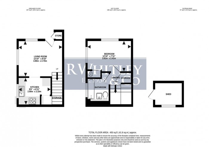 Floorplan for Frankswood Avenue, Yiewsley