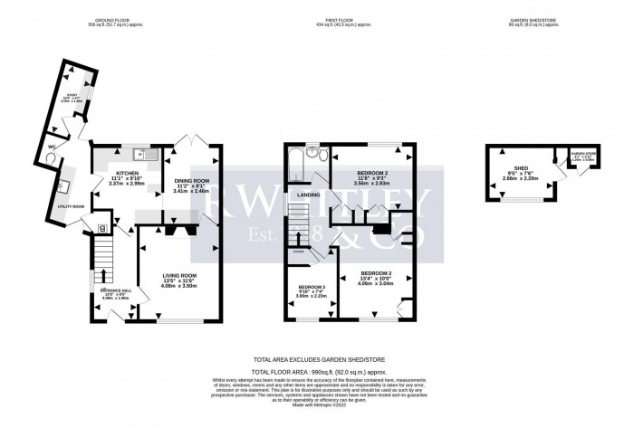 Floorplan for Evelyns Close, Hillingdon