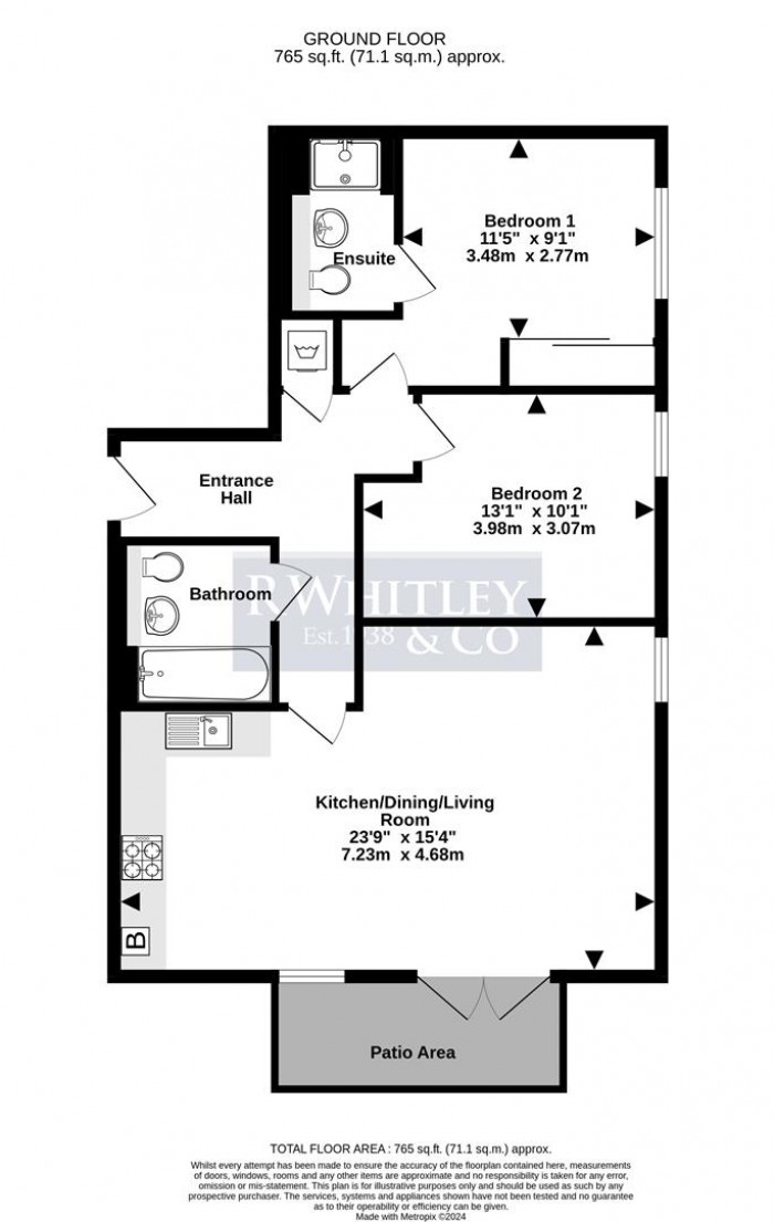 Floorplan for Otter Way, Yiewsley